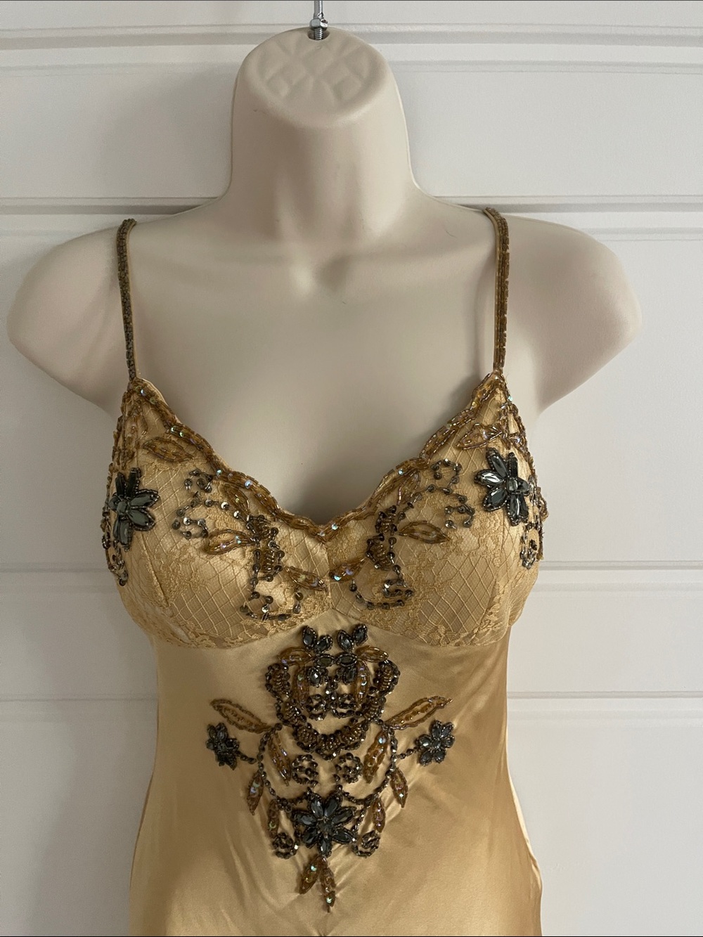 ✨Vintage Gold SUE WONG Fairy Dress size 2✨ - Picture 2 of 5
